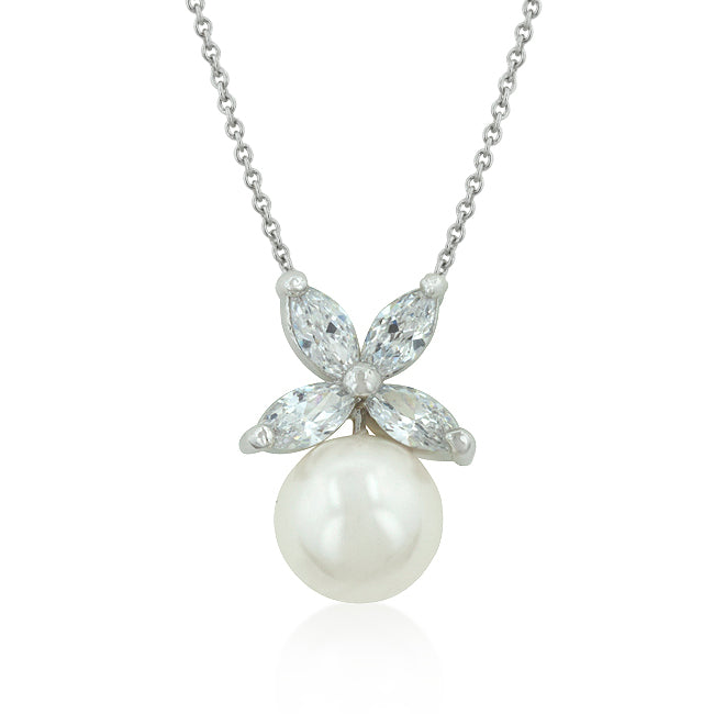 Butterfly White Pearl Pendant - The Best Accessory