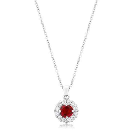 Bella Bridal Pendant in Ruby Red - The Best Accessory