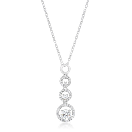 Halo Graduated Cubic Zirconia Pendant - The Best Accessory