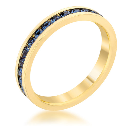 Stylish Stackables Montana Blue Gold Ring - The Best Accessory