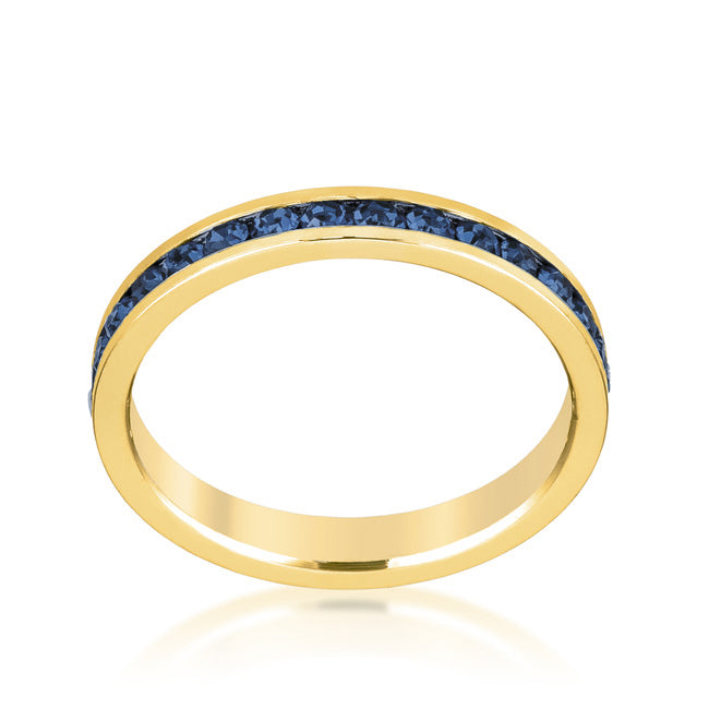 Stylish Stackables Montana Blue Gold Ring - The Best Accessory