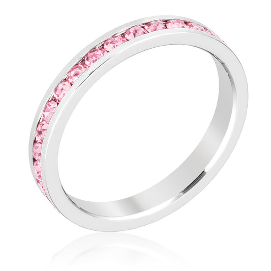Stylish Stackables Pink Crystal Ring - The Best Accessory