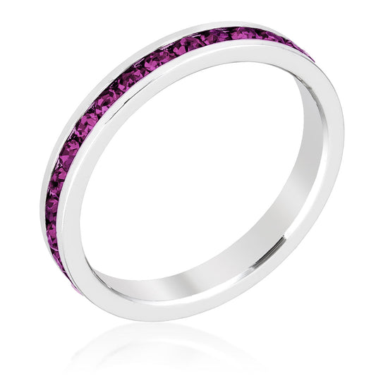Stylish Stackables with Amethyst Crystal Ring - The Best Accessory