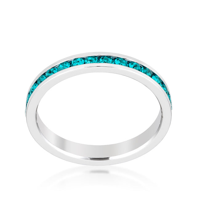 Stylish Stackables with Turquoise Crystal Ring - The Best Accessory