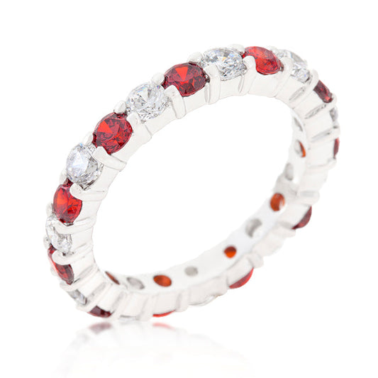 Mini Jessica Band with Garnet Cubic Zirconia - The Best Accessory
