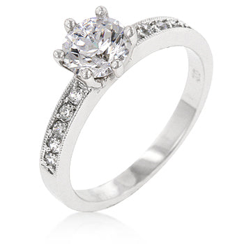 Petite White Engagement Ring - The Best Accessory
