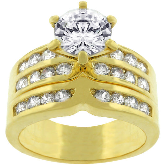 Formal Goldtone Engagement Set - The Best Accessory