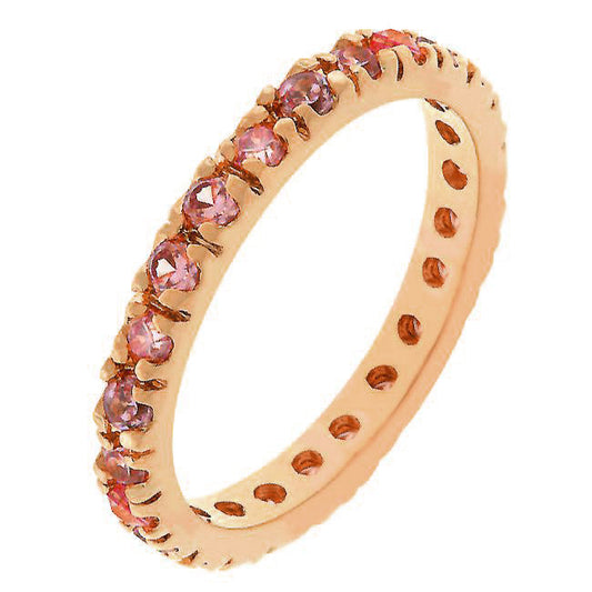 Pink Cubic Zirconia Eternity Ring - The Best Accessory