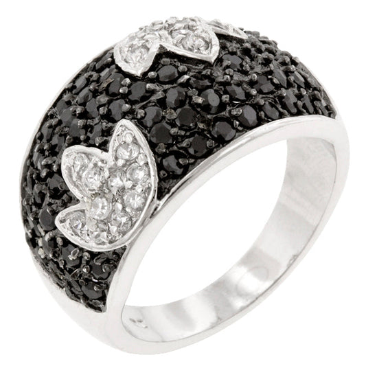 Black and White Tulip Ring - The Best Accessory