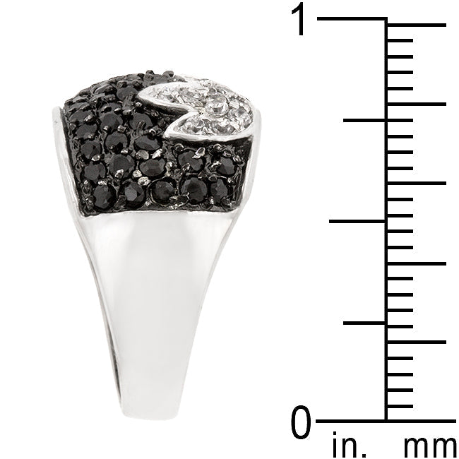 Black and White Tulip Ring - The Best Accessory