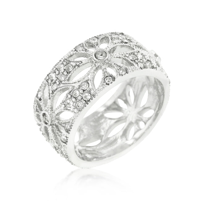 Crystal Floral Filigree Band - The Best Accessory