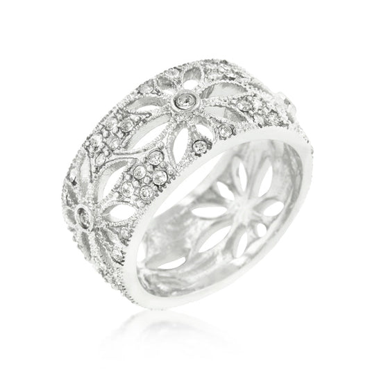 Crystal Floral Filigree Band - The Best Accessory