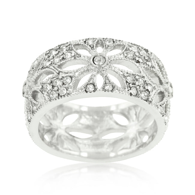 Crystal Floral Filigree Band - The Best Accessory