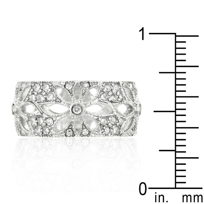 Crystal Floral Filigree Band - The Best Accessory
