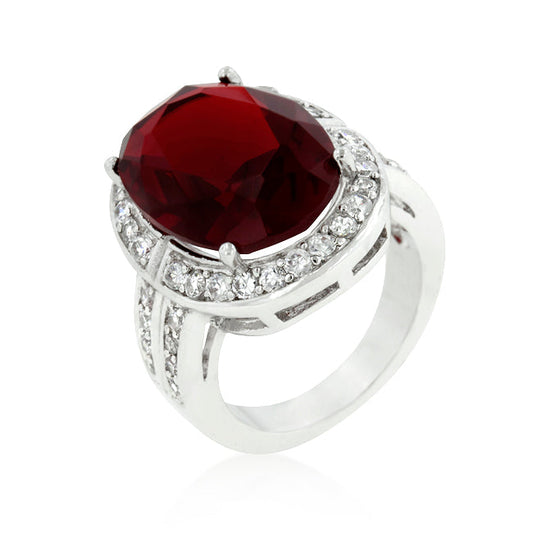 Ruby Red Cocktail Ring - The Best Accessory