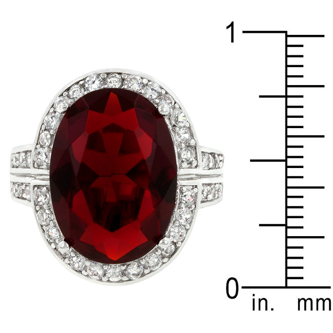 Ruby Red Cocktail Ring - The Best Accessory