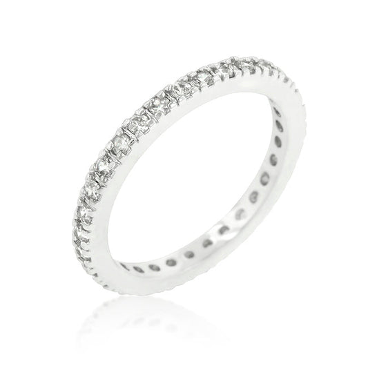 Delicate Cubic Zirconia Eternity Band - The Best Accessory