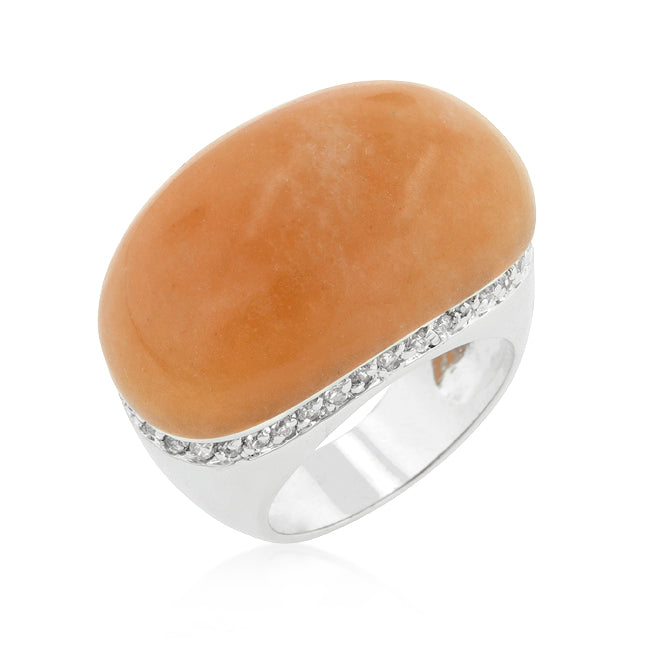Carnelian Simulated Cocktail Ring - The Best Accessory