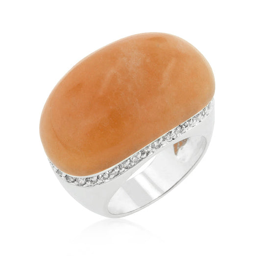 Carnelian Simulated Cocktail Ring - The Best Accessory