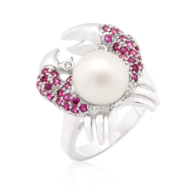 Pearl Crab Cubic Zirconia Ring - The Best Accessory
