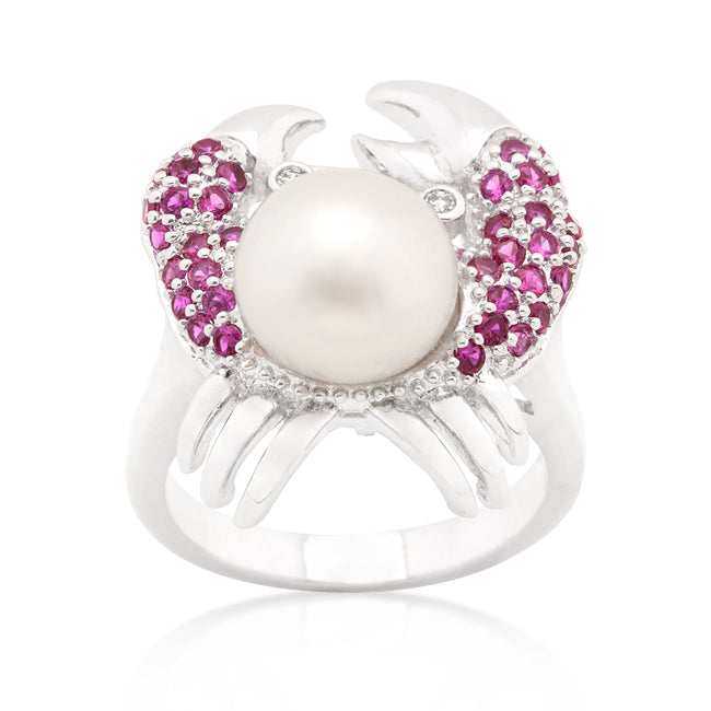 Pearl Crab Cubic Zirconia Ring - The Best Accessory