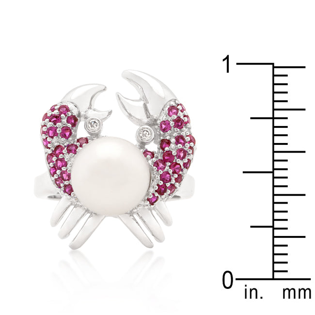 Pearl Crab Cubic Zirconia Ring - The Best Accessory