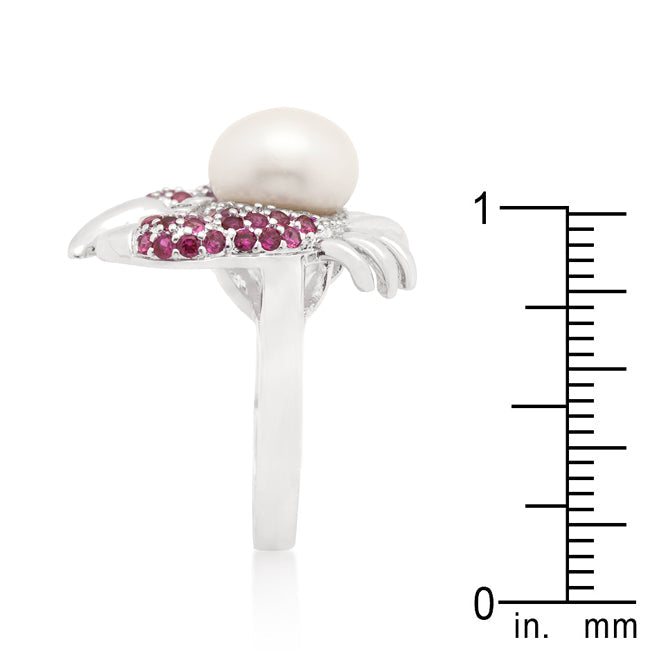Pearl Crab Cubic Zirconia Ring - The Best Accessory