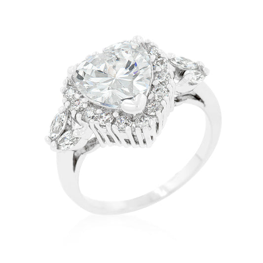 Heart Halo Engagement Ring - The Best Accessory