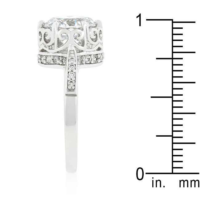 Royal Crest Filigree Cubic Zirconia Ring - The Best Accessory