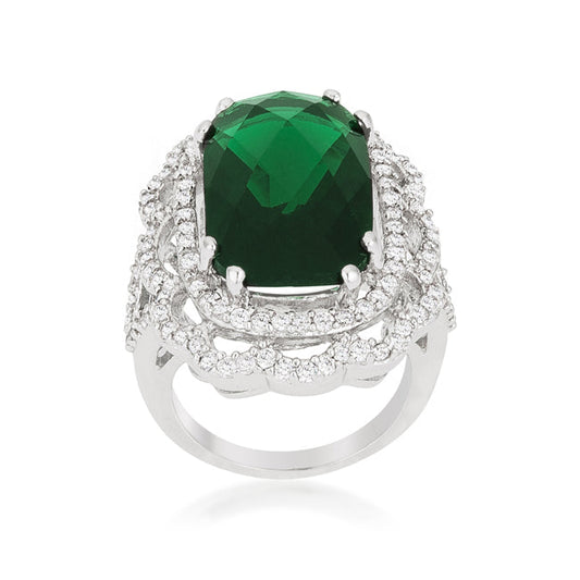 Green Cocktail Crest Ring - The Best Accessory