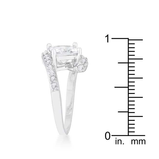 Caroline 2.3ct CZ Rhodium Statement Ring - The Best Accessory
