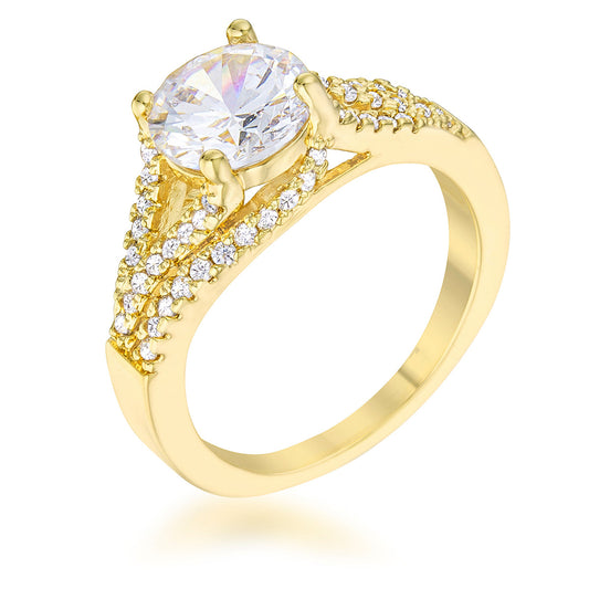 Irine 2.3ct CZ 14k Gold Classic Ring - The Best Accessory