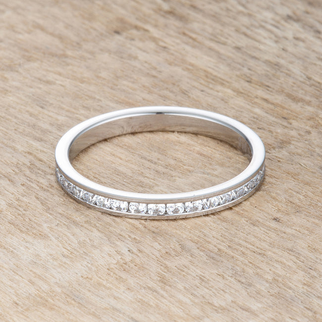 Teresa 0.5ct Clear CZ Stainless Steel Eternity Band - The Best Accessory