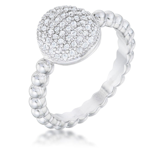 Stunning CZ Rhodium Ring - The Best Accessory