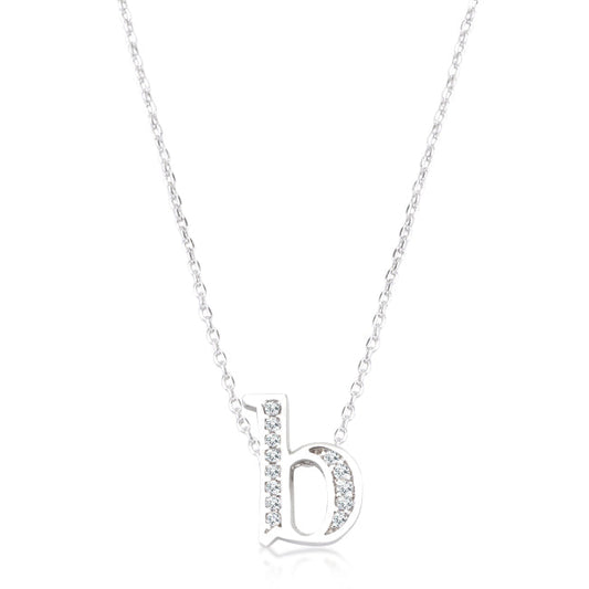 Pave Initial B Pendant - The Best Accessory