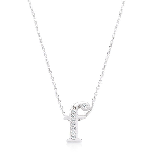 Pave Initial F Pendant - The Best Accessory