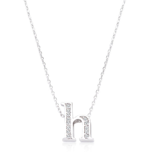 Pave Initial H Pendant - The Best Accessory