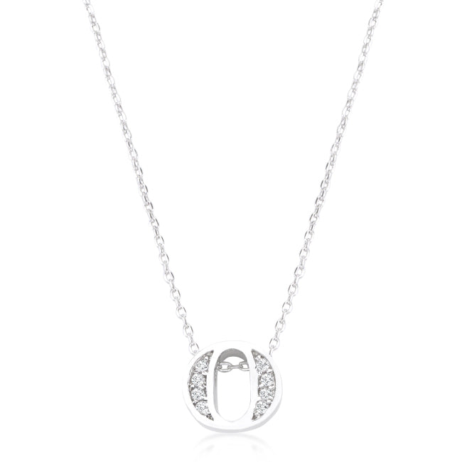 Pave Initial O Pendant - The Best Accessory