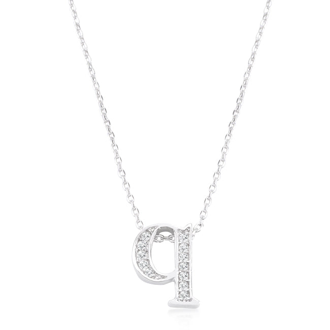 Pave Initial Q Pendant - The Best Accessory