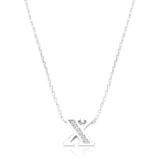 Pave Initial X Pendant - The Best Accessory