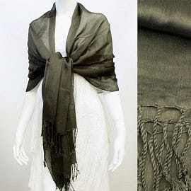 Shimmering Evening Shawl  - Dark Taupe - The Best Accessory