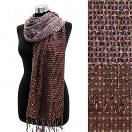The Best Accessory Small Square Dots Reversible Pashmina