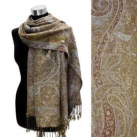 The Best Accessory Multi Color Paisley Pashmina