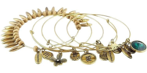 The Best Accessory Bohemian Styled Charm Bangle Bracelets