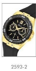 The Best Accessory 2593-GB / United States MISSFOX Analog Quartz Chronograph Rose Gold Sports Wristwatch