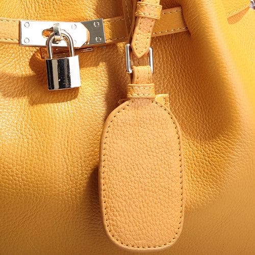 Italian Grain Leather Satchel/Hobo Handbag - The Best Accessory