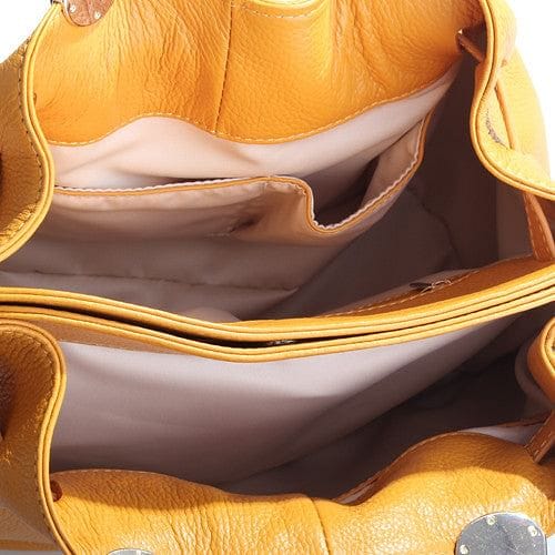Italian Grain Leather Satchel/Hobo Handbag - The Best Accessory