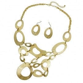 The Best Accessory Abstract Design Necklace Set