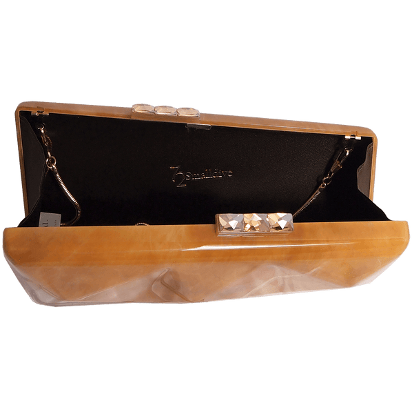 The Best Accessory Minaudière in Alabaster Motif