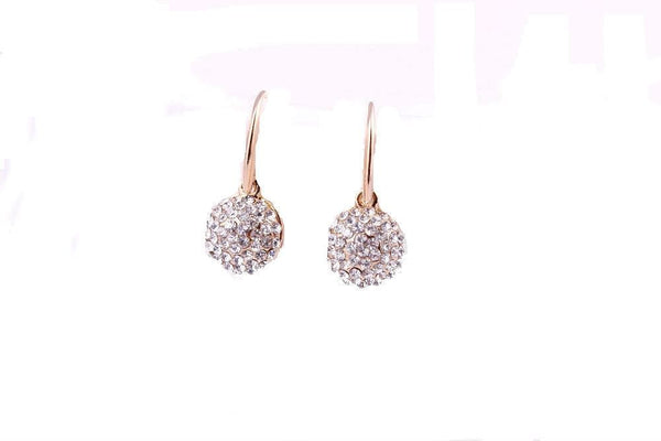 The Best Accessory White Crystal Cherry Drop Earrings
